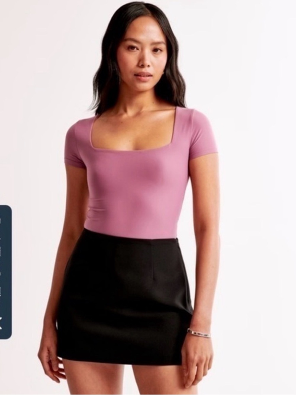A&F Soft Matte Seamless Square Neck Bodysuit